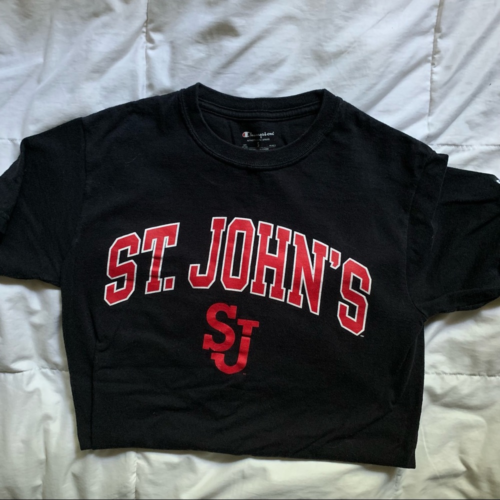 Black St John’s Champion T-shirt